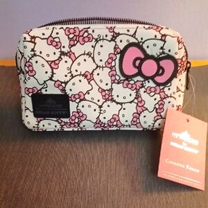 Hello Kitty Pink and Black Patterned Pouch
